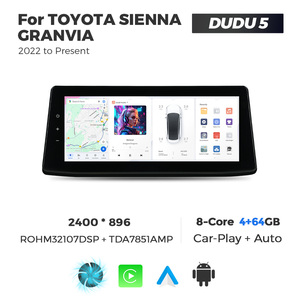 <strong>DUDU</strong> 5 and <strong>DUDU</strong> <strong>7</strong> Car Multimedia Head Unit for 12.3inch TOYOTA SIENNA GRANVIA 2022 CarPlay Android Auto 2400x896 Screen 8Core - Product Image 2