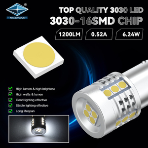 Bombillas LED T20 7440 W21W 7443 16SMD LED 1156 BA15S P21W Bau15S <span class=keywords><strong>PY21W</strong></span> para Luces de Giro, Accesorios de Iluminación para Automóviles - Product Image 3