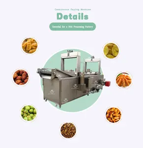 Fried chicken fish fryer Banana chips potato fries frying machine nut beans fries production machine