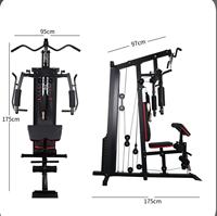 Station de musculation tout-en-un pour la maison, machine d'entraînement complet du corps, presse pectorale, lat pulldown, équipement de fitness multifonction