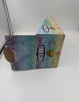 Boîtes rigides personnalisées de luxe pour emballages de cosmétiques et de cils, 110*50*15mm, en papier artistique, avec revêtement UV pailleté, vente en gros