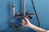 Ensemble de douche de fabricant européen de robinet de douche à effet pluie de bain