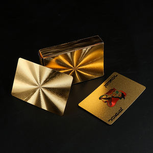 Cartes à jouer personnalisées <span class=keywords><strong>en</strong></span> feuille d'or 999, 100 <span class=keywords><strong>dollars</strong></span>, <span class=keywords><strong>en</strong></span> plastique, différentes versions, cartes de poker plaquées <span class=keywords><strong>en</strong></span> feuille d'or de 500 <span class=keywords><strong>euros</strong></span> - Product Image 4