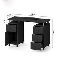 Bureau de manucure personnalisé moderne et luxueux Fourniture d'outils de manucure amovibles en bois simple Table à ongles au design exclusif