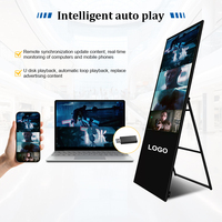 Pantalla Digital LCD Plegable Portátil de 32/43 Pulgadas 4K para Interiores con Revestimiento Antideslumbrante y CMS Basado en la Nube para Publicidad OEM