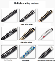 Stylo à bille personnalisé avec logo imprimé stylo à bille coloré mince corps en métal stylos à bille torsadés