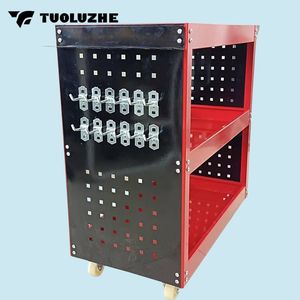 बहुक्रियाशील कार रखरखाव उपकरण भंडारण कार्ट तीन परतों उपकरण ट्रॉली उपकरण ट्रॉली - Product Image 3