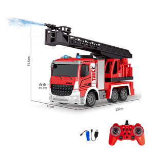 Hot Bán 11 Kênh Mô Hình Hợp Kim Xe Tải Cháy Động Cơ Đồ Chơi 2.4Ghz Điều Khiển Từ Xa Cháy Cứu Hộ Xe Tải Đồ Chơi Với Làm Việc Máy Bơm Nước - Product Image 3