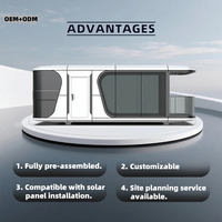 Casa Prefabricada Comercial de Estructura de Acero Impermeable, Edificio Modular Personalizable Tipo Cápsula, Directo de Fábrica