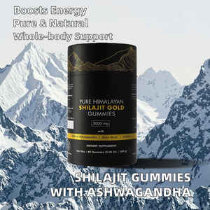Gummies de Shilajit Marque Blanche OEM Sans Sucre Ajouté Ashwagandha Acide Fulvique 85+ Oligo-éléments Soutien Immunitaire Usage Adulte <span class=keywords><strong>2</strong></span> Gummies - Product Image 2