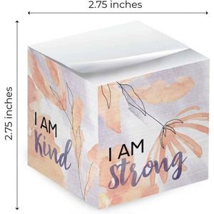 Sticky Notes Paper Brick New Designed 500 Sheets With Wooden Support Memo <b>Pad</b> Enterprise Customized LOGO Holiday Gifts - Product Image 2