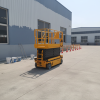 Plateforme élévatrice à ciseaux électrique autopropulsée pour espaces étroits, fabriquée en Chine, certifiée CE, hauteur 10m