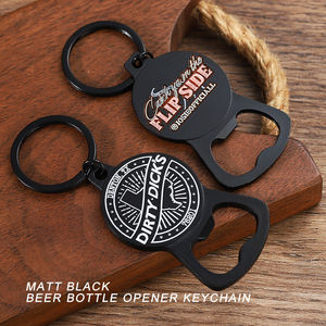 Fabrieksontwerp Custom Bierflesopener Sleutelhanger Zinklegering Metaal Zacht Email 3d Schattige Logo Frisdrankfles Opener Sleutelhanger - Product Image 4