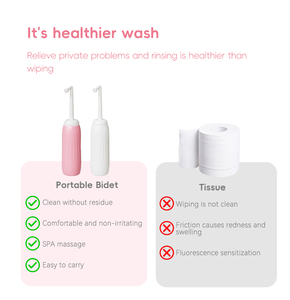 Bidé de viaje de mano de 650ml, botella de Material ABS + EVA, ducha portátil plegable al revés, cuidado posparto - Product Image 3