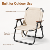 Chaise de camping pliable portable, chaise d'extérieur légère pour pique-nique, plage, pêche, randonnée et loisirs