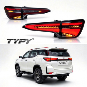 Feux arrière LED rouges TYPY pour Toyota Fortuner 2016-2019, kit de mise à niveau nouvelle génération, clignotants et feux de freinage - Product Image 1