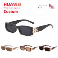 Lunettes de soleil unisexes tendance de style coréen, monture carrée rétro, protection UV400, légères et durables, lunettes de soleil à la mode