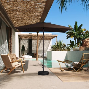 Best Choice Products 9ft Outdoor Steel Polyester Market Patio <b>Umbrella</b> W/Crank, Easy Push Button, Tilt, Table Compatible - Product Image 3