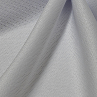 Tissu en maille à mailles fines en polyester respirant, style uni, pour vêtements de sport, sweat-shirt, sac - Matériaux textiles bruts