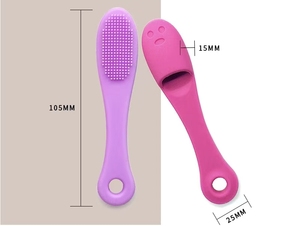 <b>Silicone</b> Finger Face Brush & Nasal Cleansing Brush, Deep Pore Cleansing & Blackhead Removal <b>Tool</b> with Hanging Hole - Product Image 2
