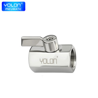 Mini-vanne à boisseau sphérique en acier inoxydable, joint d'étanchéité robuste OEM EPDM, port de 1/4"-1", commande manuelle, deux pièces, pour eau générale