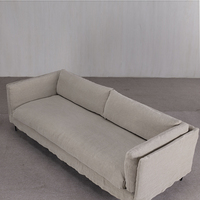 Canapé convertible Chesterfield Wabi-Sabi à trois places avec coussins en tissu pour salon, chambre, hôtel et appartement