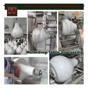 <span class=keywords><strong>Table</strong></span> à manger en marbre <span class=keywords><strong>de</strong></span> luxe GOLDKING, ronde, moderne, élégante, en pierre naturelle, pour cuisine, salle à manger, appartement, villa, hôtel - Product Image 6