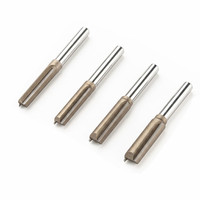 1/4" Batang Bulat 3 °   Mata Bor Router Profesional Spiral Lurus untuk Pengerjaan Kayu, Pembuat Alur & Pemotong Tepi untuk Mesin Trimmer Engraver