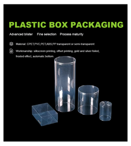 Tamanho personalizado cor PVC PET PP redondo plástico claro tubo embalagem caixas Eco-friendly transparente caixas de presente para cosméticos - Product Image 6