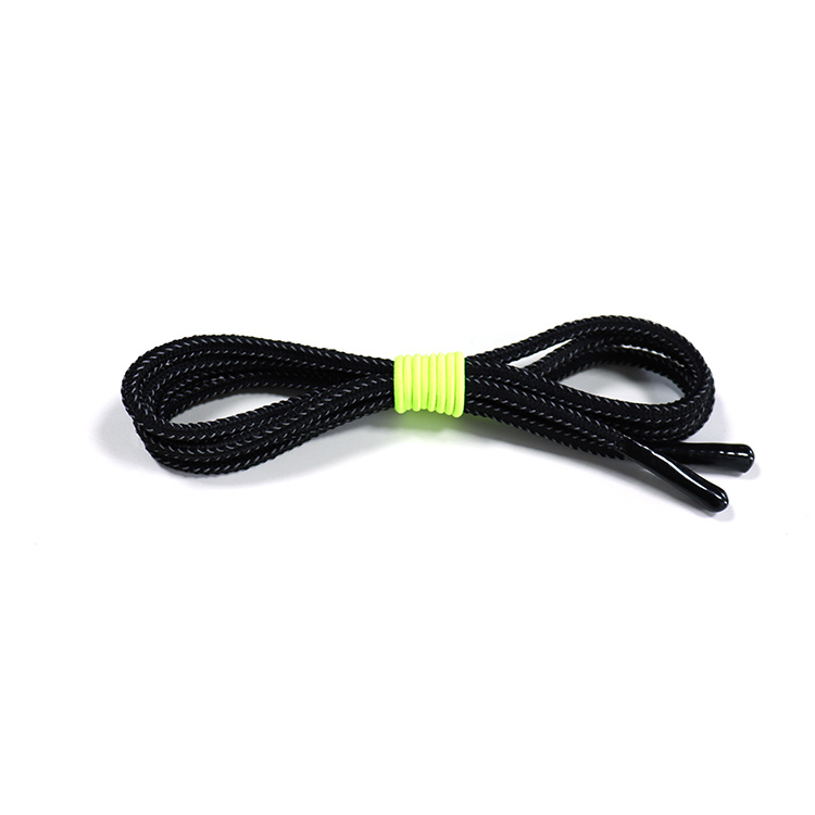 Sofine 2026 New Custom Polyester Silicone Hoodie Drawcord Black Strings for Hoodies Unisex