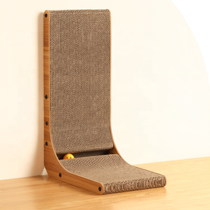 Qbellpet L-Vorm Kat Krabber Voor Katten Binnenshuis Bescherming Van Meubels Kat Krabpad Karton Krabben Met Bal Speelgoed - Product Image 6