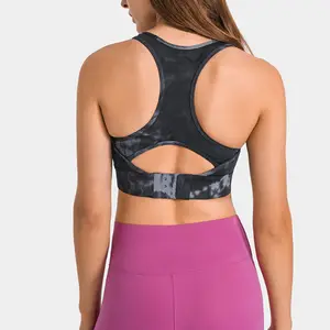 Facile da togliere dopo l'esclusivo reggiseno sportivo regolabile da donna con chiusura aperta sul retro reggiseno sportivo da palestra ad alto impatto