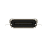 USB4050-30-A GCT Pengganti Konektor USB 3.1TYPE C Female 24PL=10.0 Tipe Pelat Cekung Cangkang Ganda