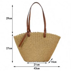 Muestra Gratis: Bolso de Paja Tejido para Exteriores, Bolso Casual, Bolso de Moda - Product Image 2