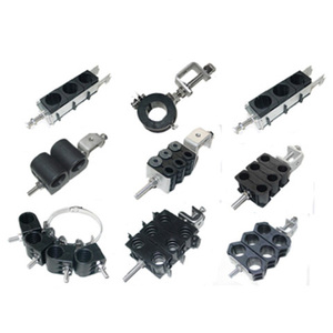 Hot Selling Item Double Type Feeder <b>Cable</b> Clamp 3/8",1/2",7/8",1-1/4",1-5/8" OEM Power and Fiber Se - Product Image 1