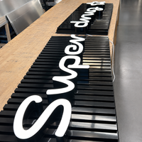 Letras de Canal LED con Iluminación Frontal Personalizadas EZD, Letrero Comercial para Negocios, Letrero con Logotipo, Letrero Publicitario Exterior Comercial