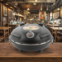 Grille-pain et four à pizza électriques pour la maison avec fenêtre à double couche
