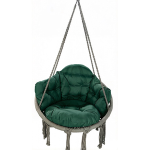 Fauteuil <span class=keywords><strong>suspendu</strong></span> de jardin avec coussin en peluche épais - Product Image 5