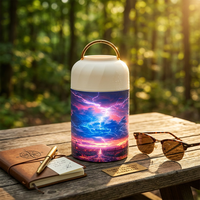 Thermos alimentaire chauffable en acier inoxydable SUS316 de qualité supérieure, sans BPA, avec motif HD sans couture, impression UV directe, couvercle isolant