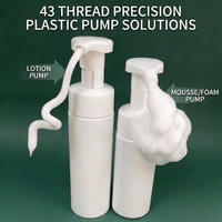 Flacon pompe mousse en plastique 100 ml pour lotion, savon liquide, bain de cils, emballage avec capuchon complet, pour soins de la peau, sérigraphie