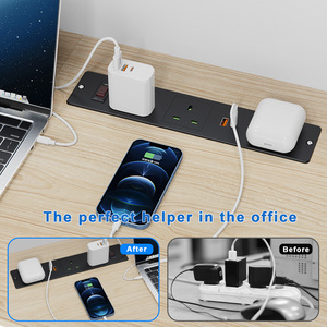 Enchufe de Carga Inalámbrica Empotrado en el Reino Unido, USB PD 20w, Carga Rápida, Enchufe Empotrado para Muebles de Oficina - Product Image 6