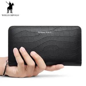 WILLIAMPOLO2020 Chủ Thẻ Mới Mens Multi-Thẻ Da Đơn Giản Công Suất Lớn Ví Nam Chủ Thẻ Tín Dụng