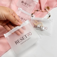 Kantong Perhiasan Premium Custom, Plastik PVC Ziplock, Kantong Zipper Kecil Berkualitas Tinggi, Cetak Frosted, Kemasan Perhiasan, Kantong Anting
