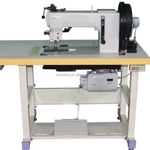 Máquina de Coser Industrial de Puntada Recta de Alta Resistencia 204-420 con Cama Plana y Alimentación Compuesta para Cuero - Product Image 1