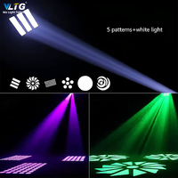 Mini Lyre VLTG 100W, Projecteur Spot Gobo DMX à Tête Mobile pour Boîte de Nuit, Fête, Événement, Bar, Lumière Scénique DJ