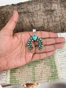 Pendentif Naja en argent sterling fait main avec turquoise Kingman, signé Nizhoni, bijou artisanal du sud-ouest, cadeau - Product Image 5