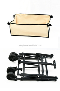 Mini chariot à main à quatre roues extérieur chariot de plage utilitaire chariot Camping chariot pliant avec chariots à provisions - Product Image 6