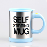 Tasse à café automatique de 400ml, pour utilisation facile, mélange de thé, en acier inoxydable, avec couvercle, nouveauté