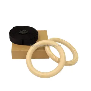 Bestseller Fitness forza allenamento 28mm 32mm anello ginnico palestra in legno anello con cinghie