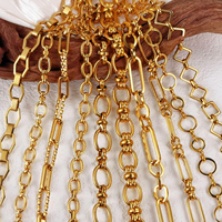 Collier de mode en acier inoxydable plaqué or 18 carats, anti-ternissement, étanche, avec fermoir à ressort, chaîne maille O et maille trombone